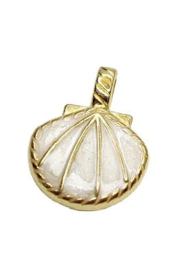 EMALIOWANA MUSZELKA ZAWIESZKA CHARMS DO NASZYJNIKA COOL GIRL (1)