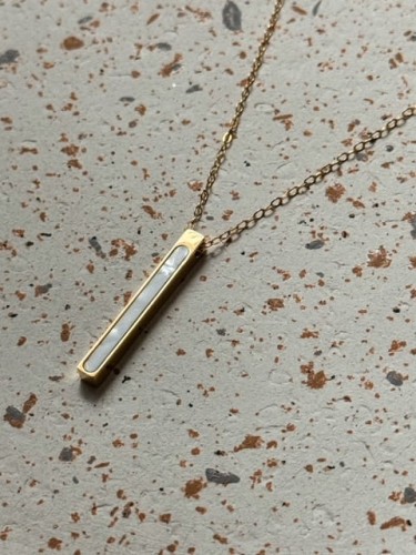 NASZYJNIK PURE ZŁOTY ŁAŃCUSZEK Z ZAWIESZKĄ